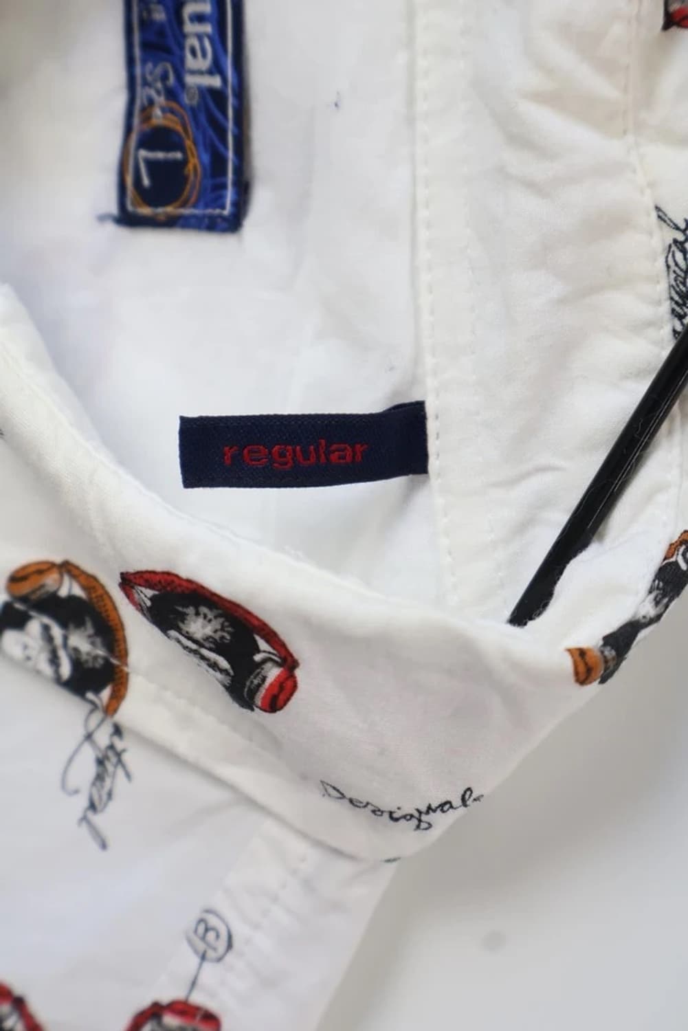 Desigual Pattern Button Shirt White 상품이미지6