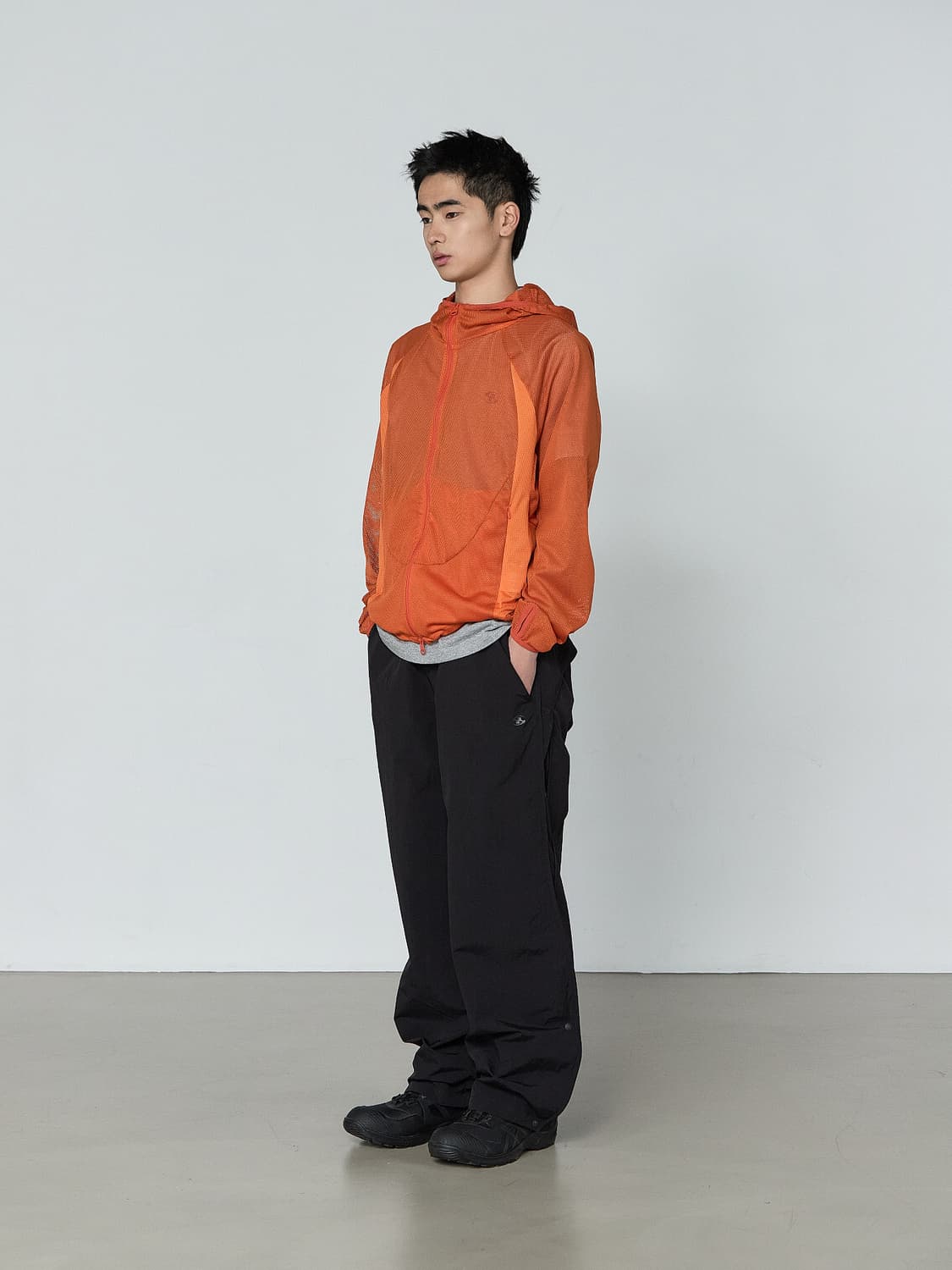 산산기어 26SS 사이드플랩트랙팬츠 블랙 상품이미지1