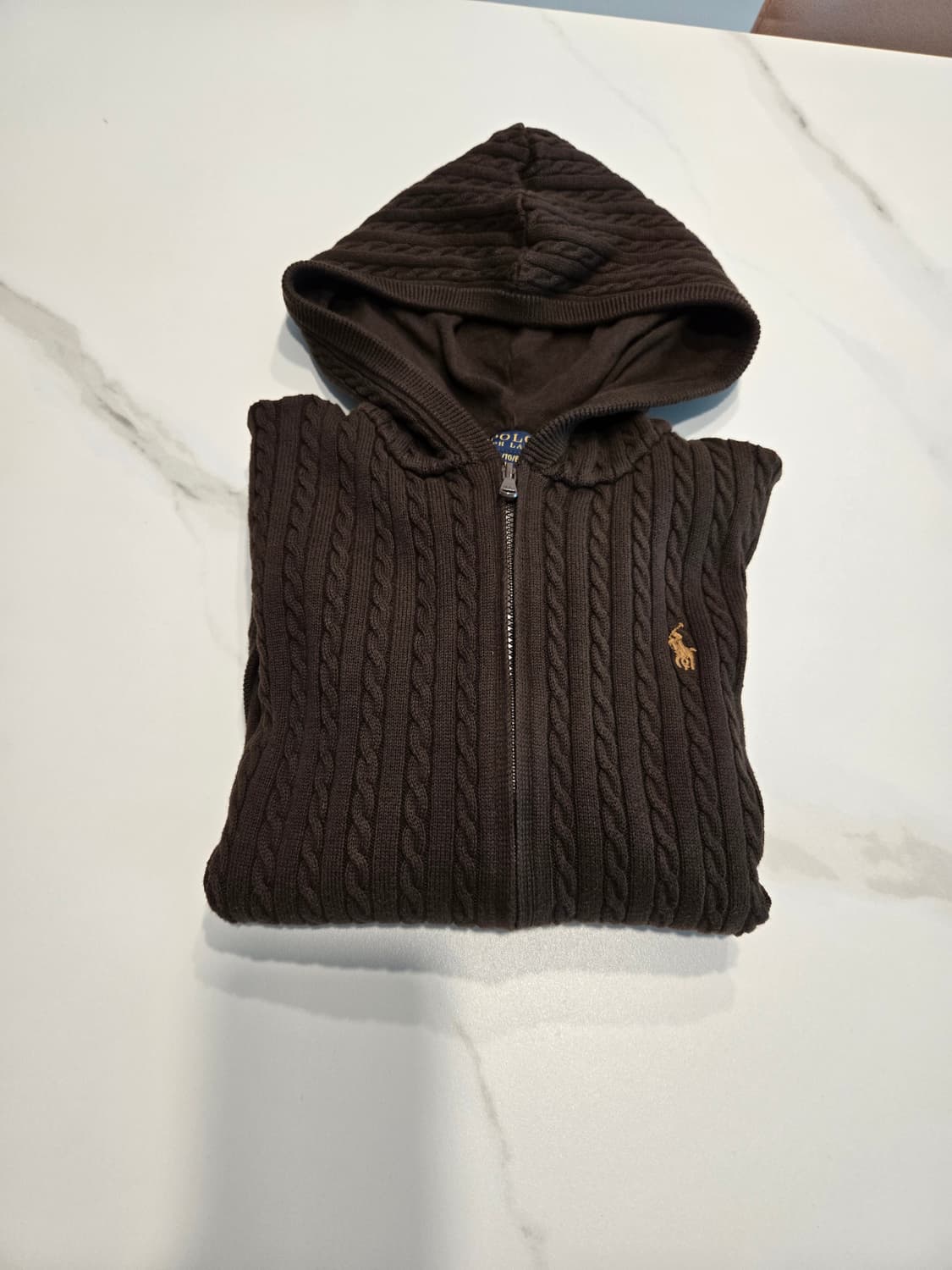 폴로랄프로렌 걸즈XL꽈배기후드집업 상품이미지1