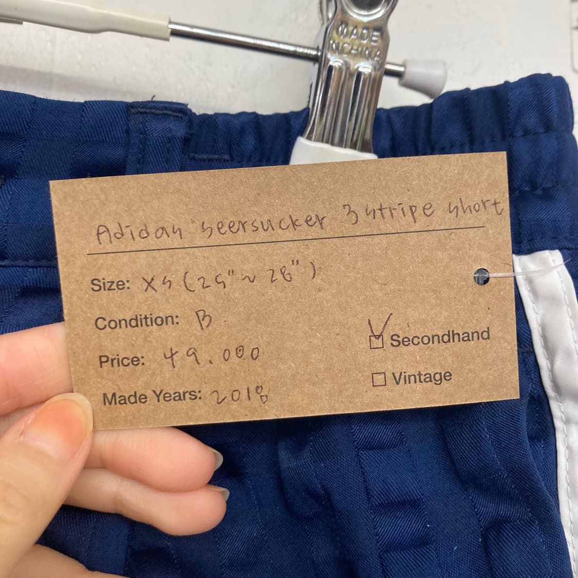 아디다스 시어서커 3스트라이프 쇼츠 상품이미지4