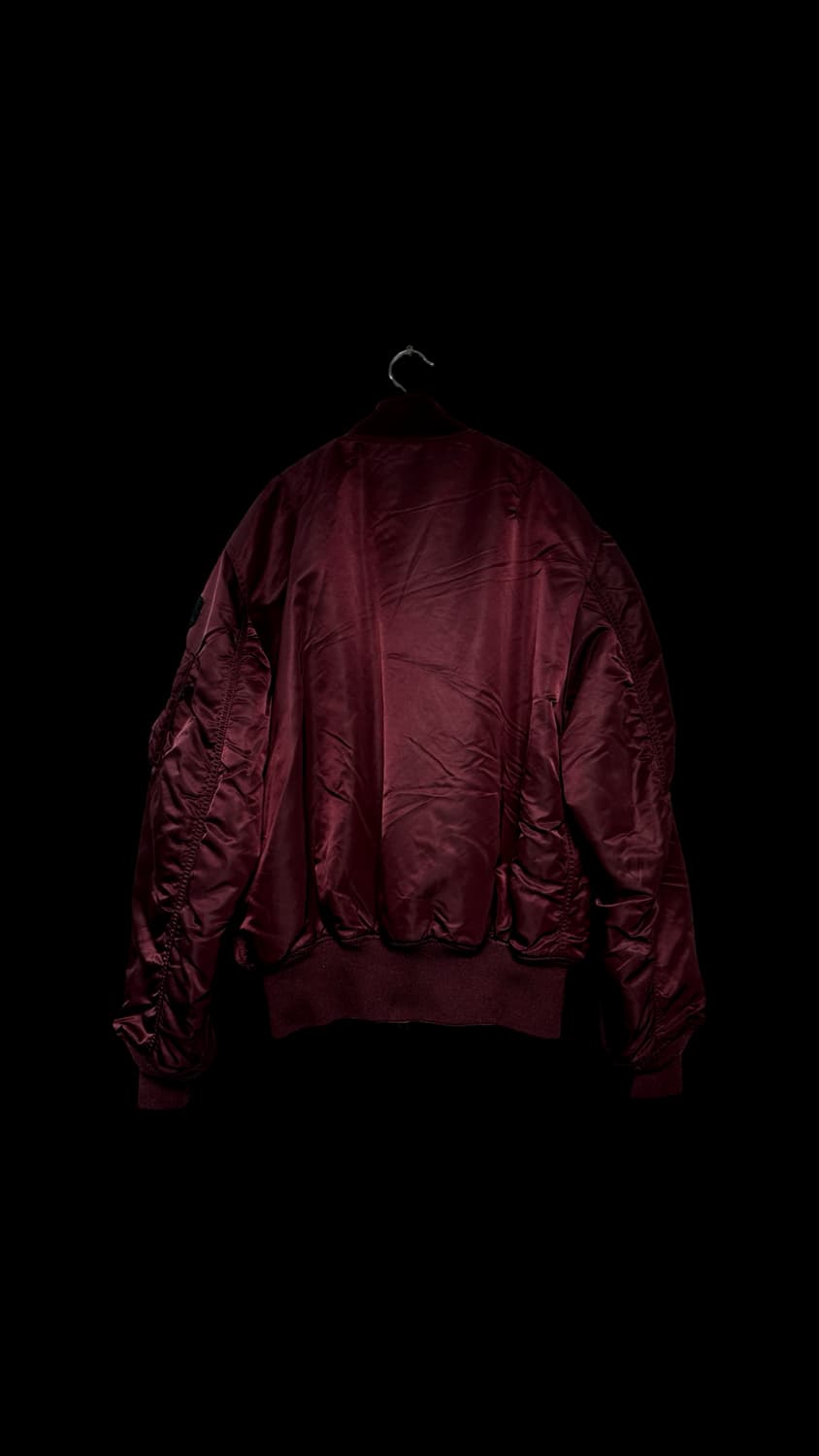 알파인더스트리 버건디 봄버 ma-1 자켓 상품이미지2