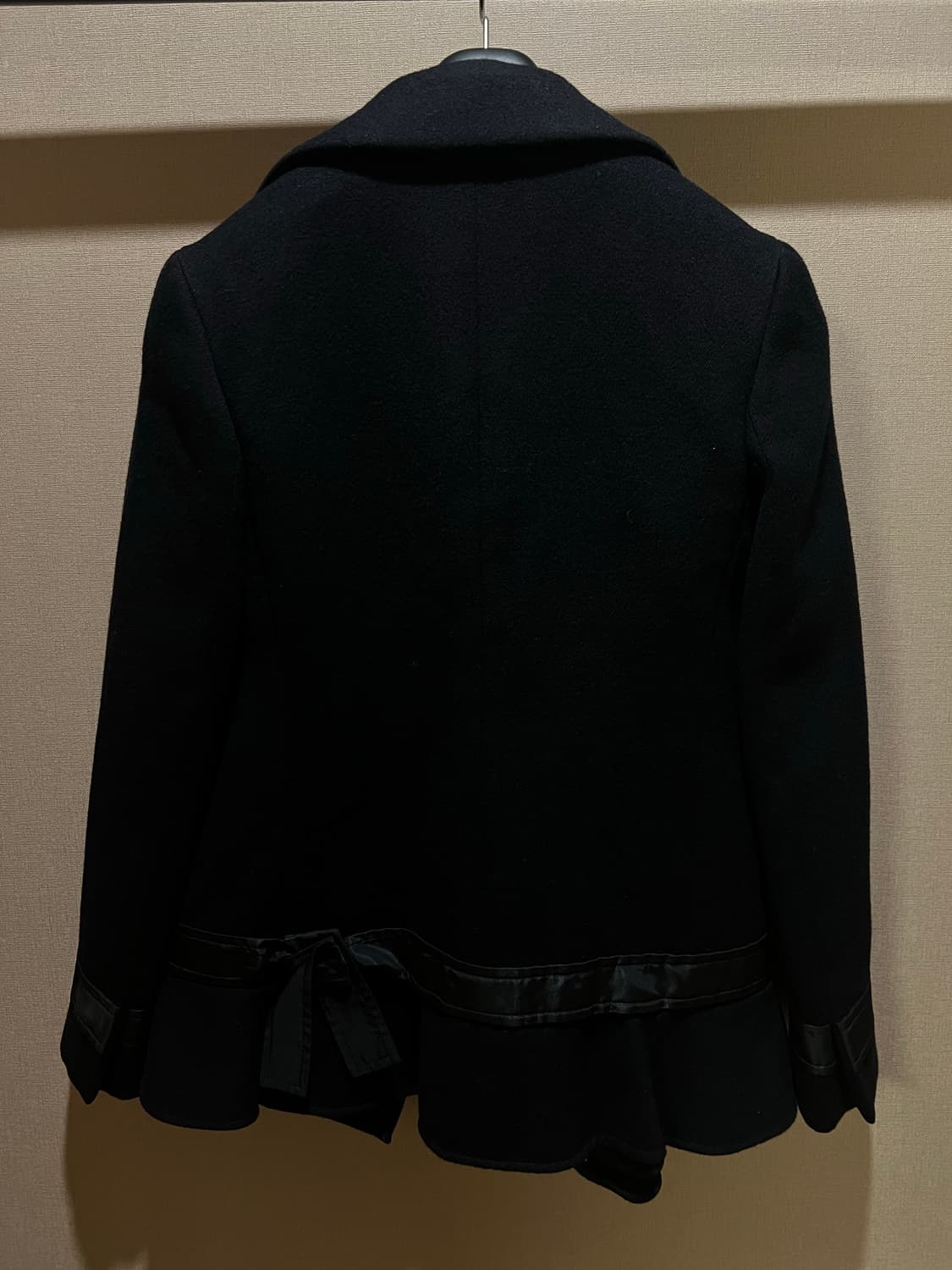 PRADA Navy Frill Virgin Wool Jacket 38 상품이미지2