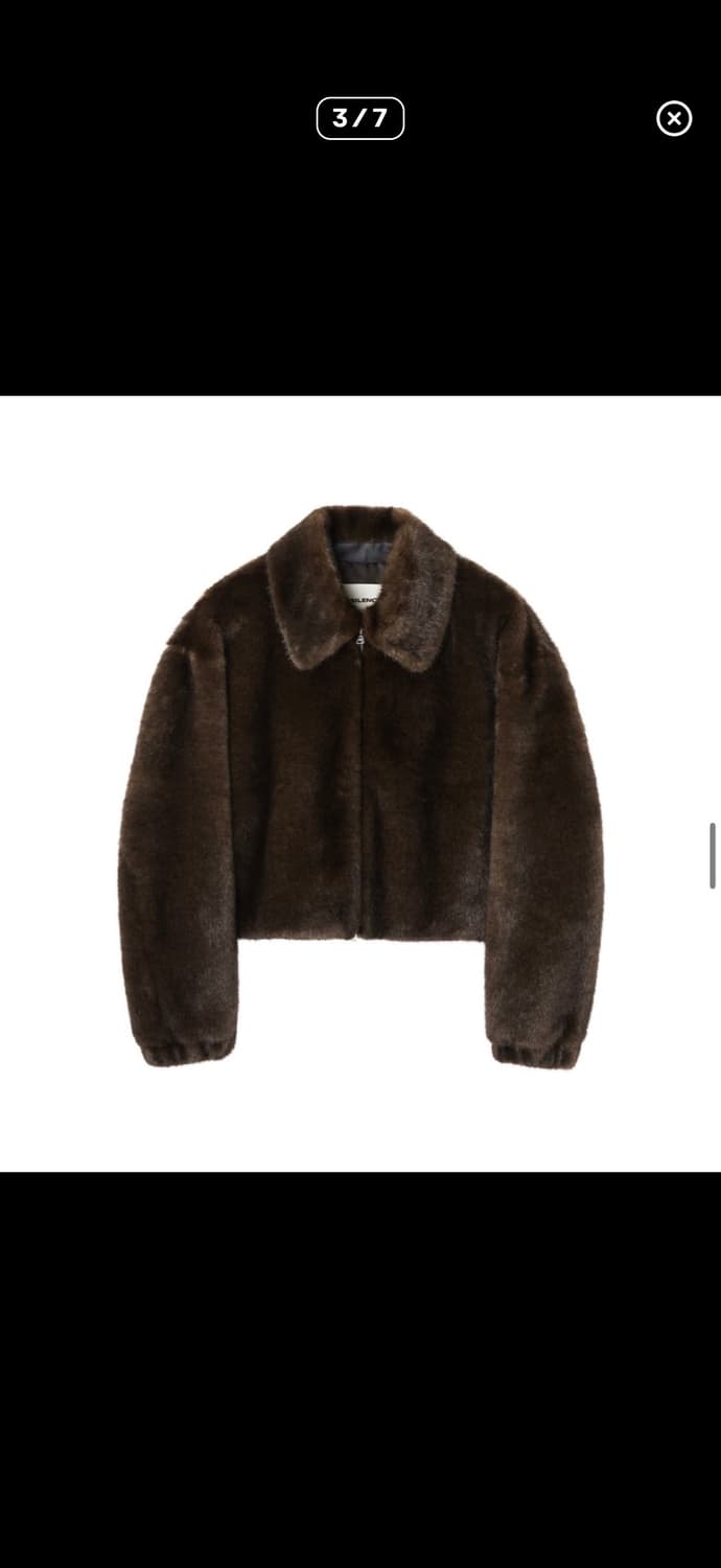 인사일런스우먼 퍼자켓 브라운 M 상품이미지3