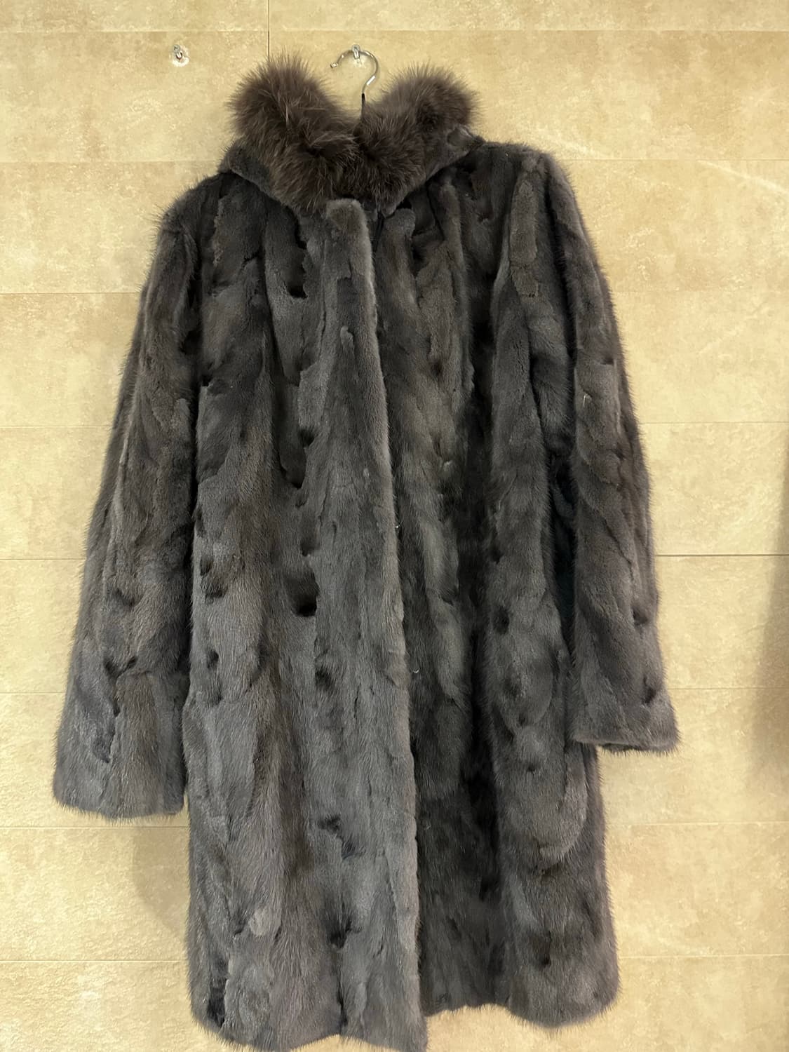 마리엘라로사티 그레이 밍크 코트 상품이미지4