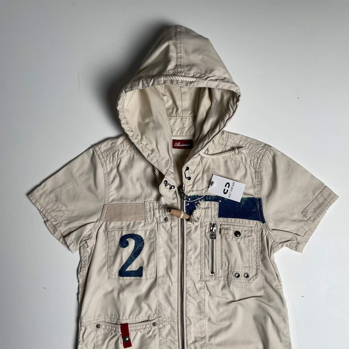 Avirex 밀리터리 집업 후드 셔츠 상품이미지2