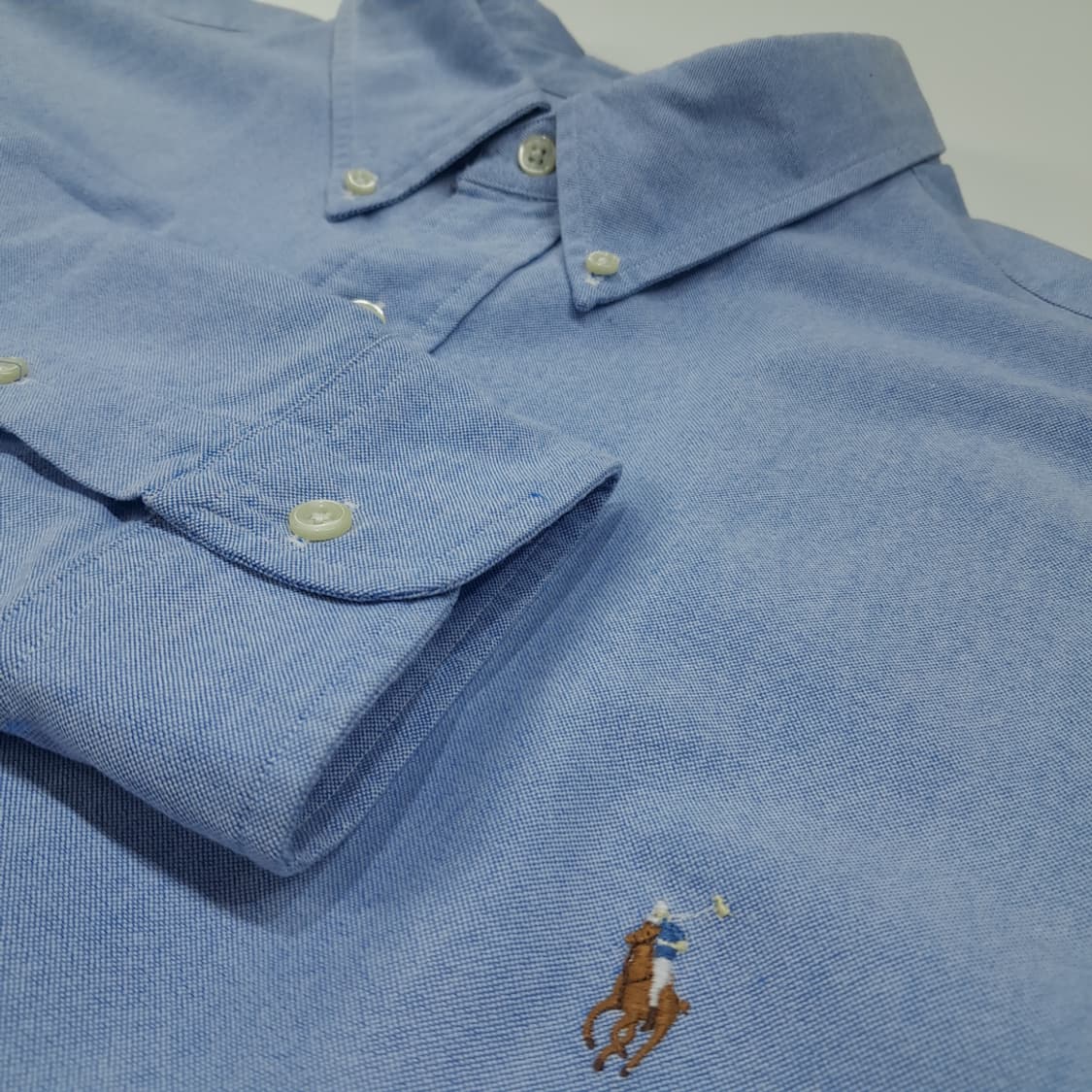 CL515 2XB 폴로 코튼 옥스포드 클래식 블루 셔츠 남방 상품이미지4