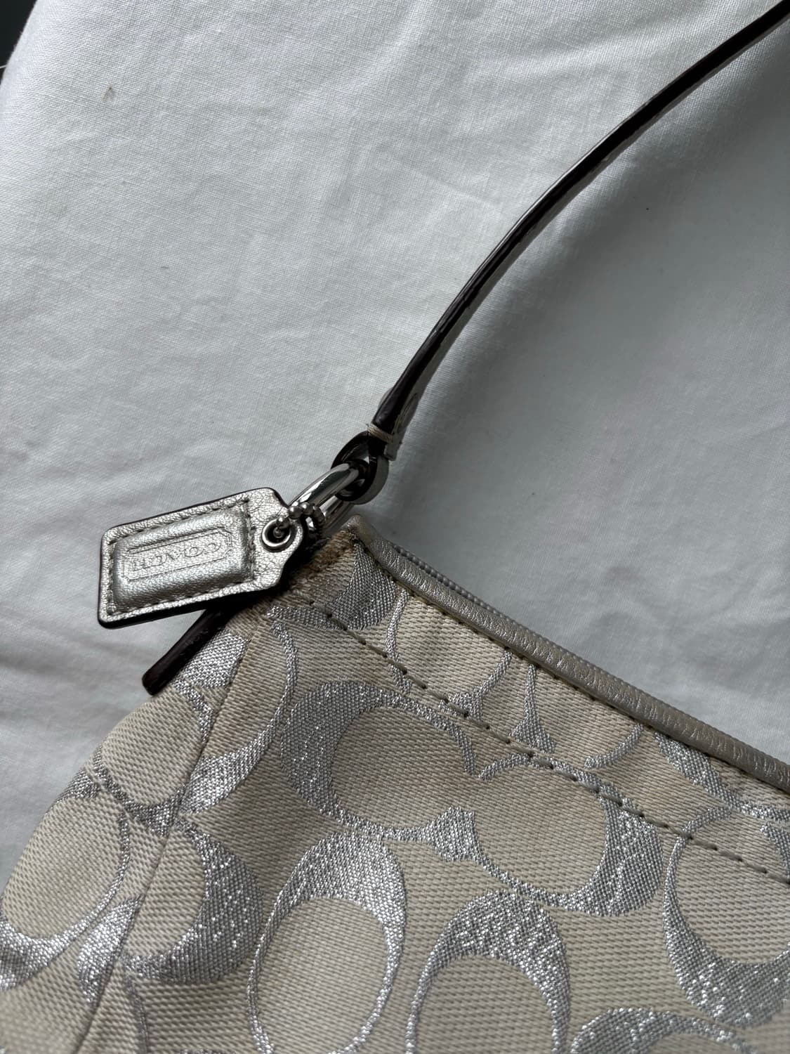 Coach silver ivory shoulder bag 상품이미지6