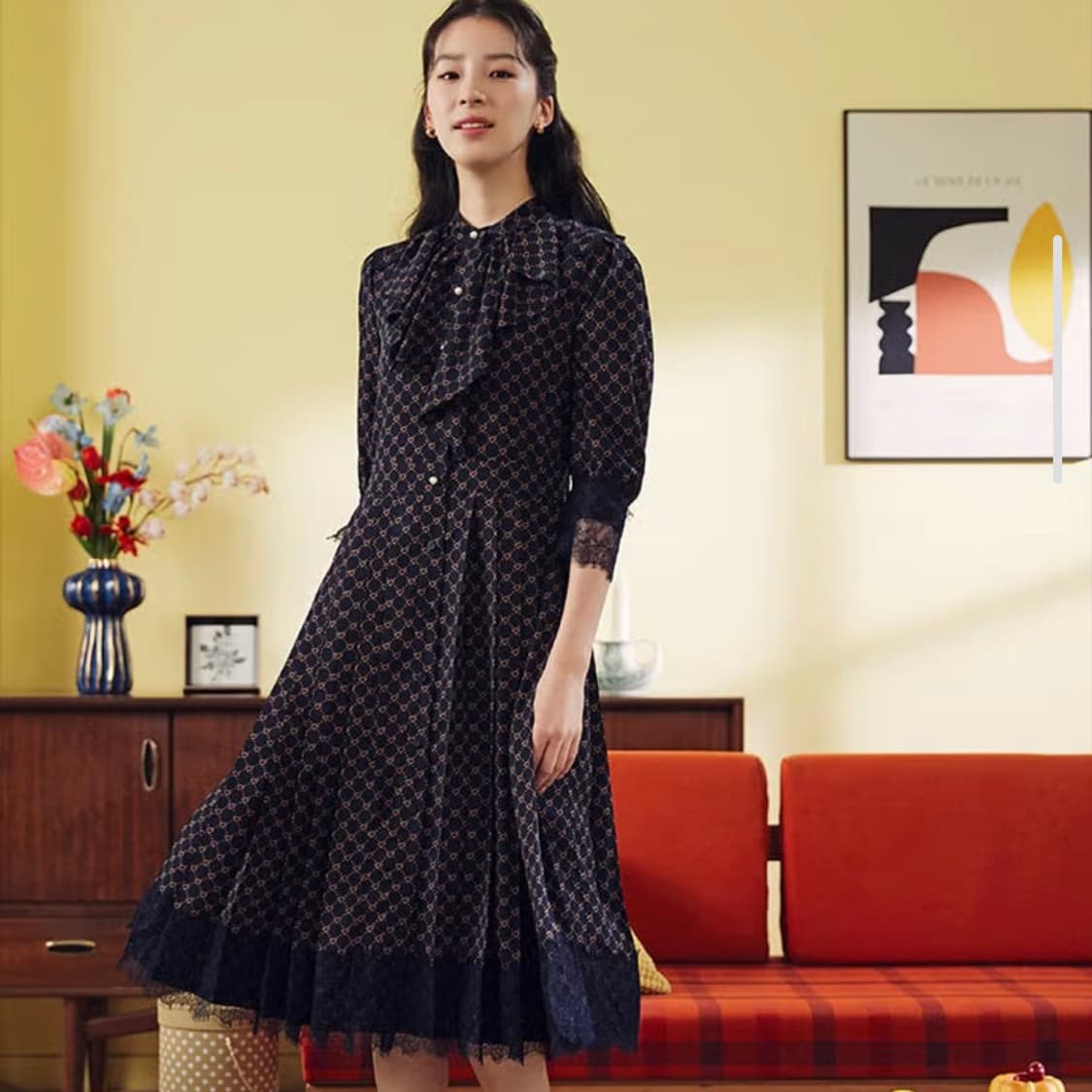 아뜰리에마졸리(Atelier Majolie) 아무르 레이스원피스 55 새 상품이미지1