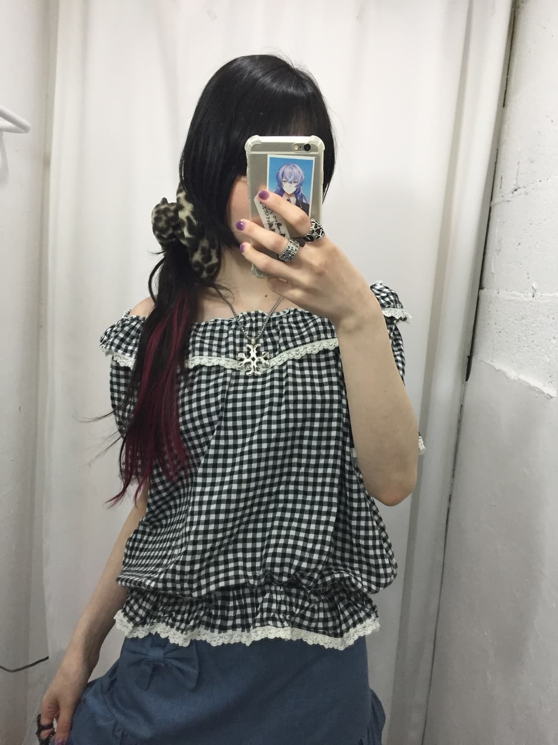 여름 체크 소녀 코디🖤 상품이미지2