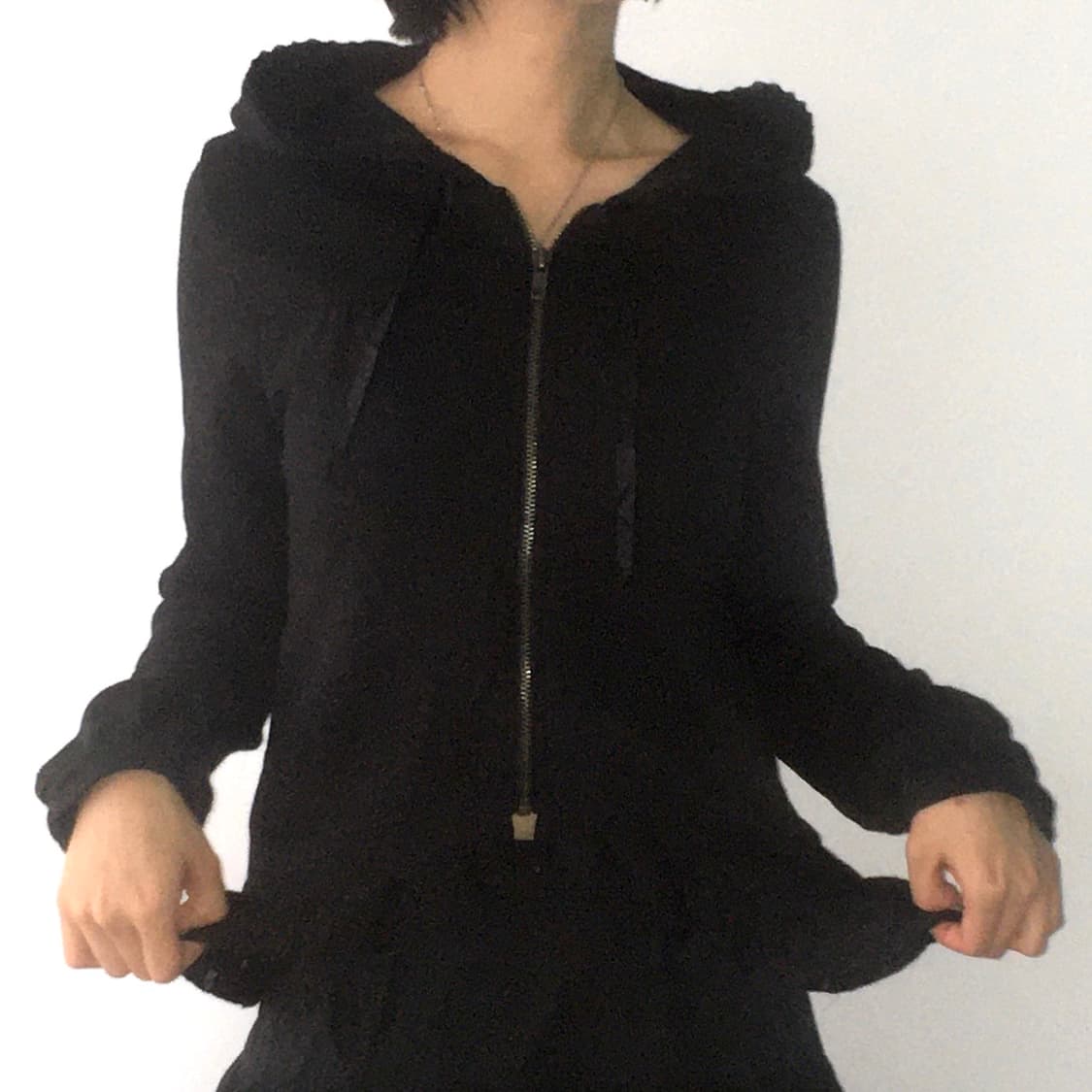 펑크 고딕 레이스 후드집업  상품이미지1