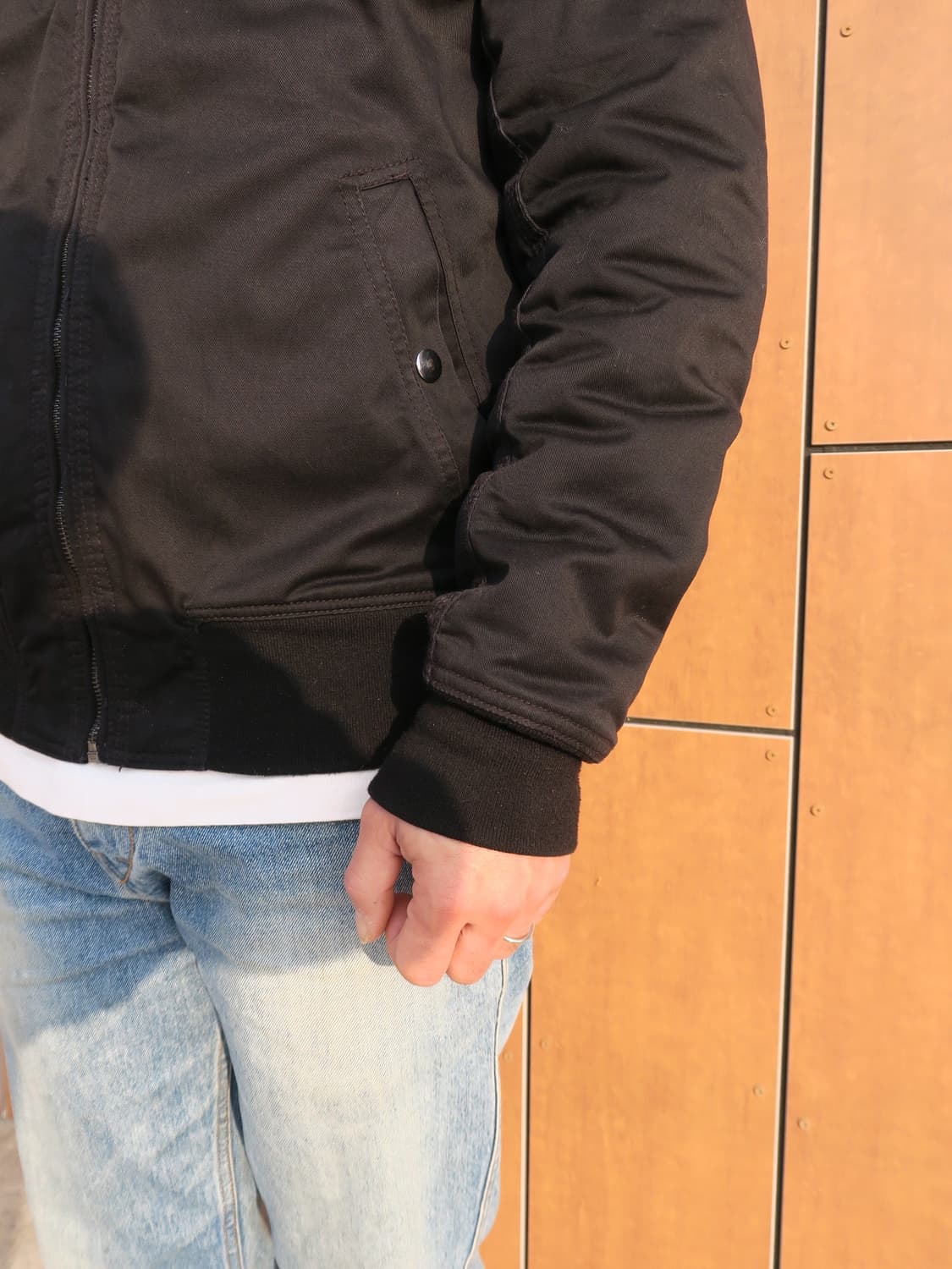 H&M 블랙 붐버자켓 M size 상품이미지5