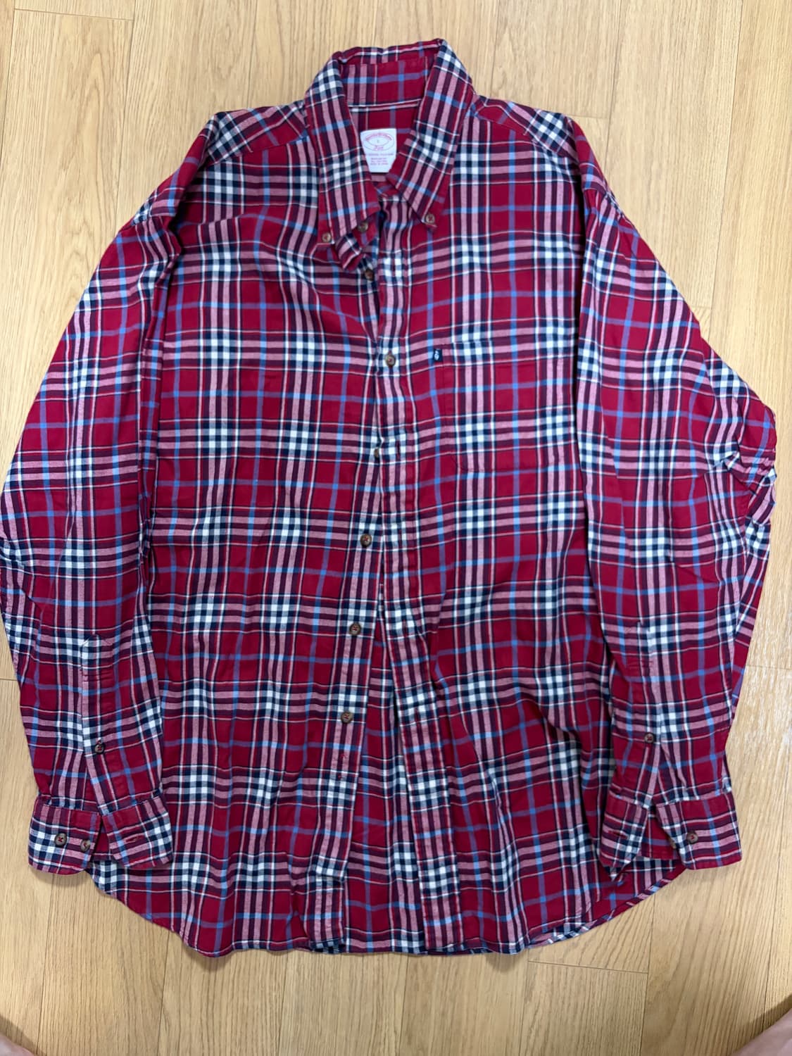 [L] 브룩스 브라더스 체크 셔츠 남성용 상품이미지1