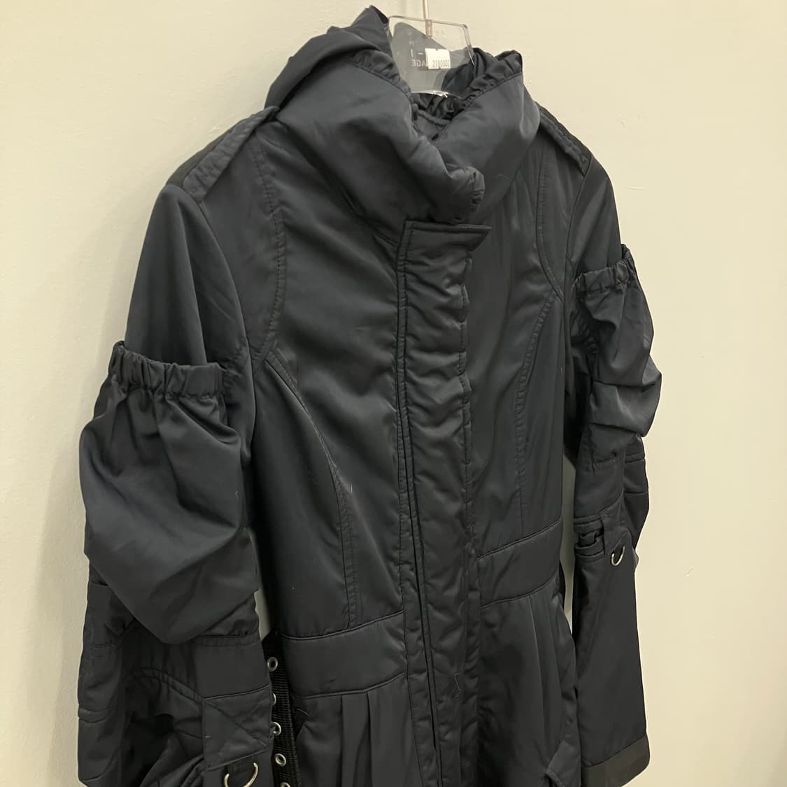 Marithe Francois girbaud 후드 벨티드 코트 S 상품이미지4