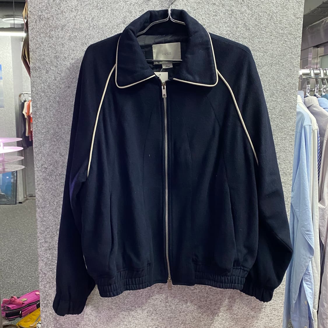 라퍼지스토어 투웨이 네이비 스웨이드 블루종 자켓 b3368 상품이미지2