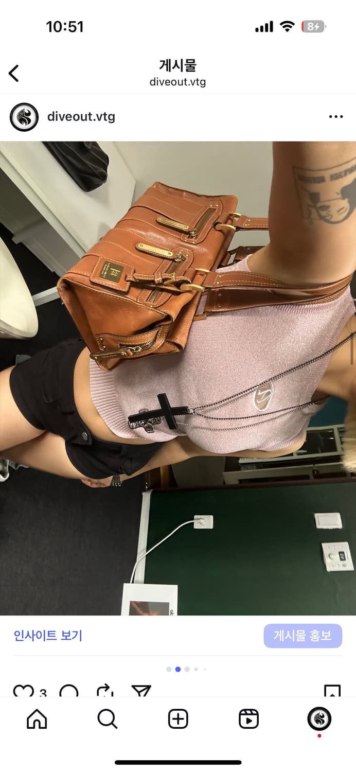 리얼 가죽 카멜 숄더백 상품이미지2