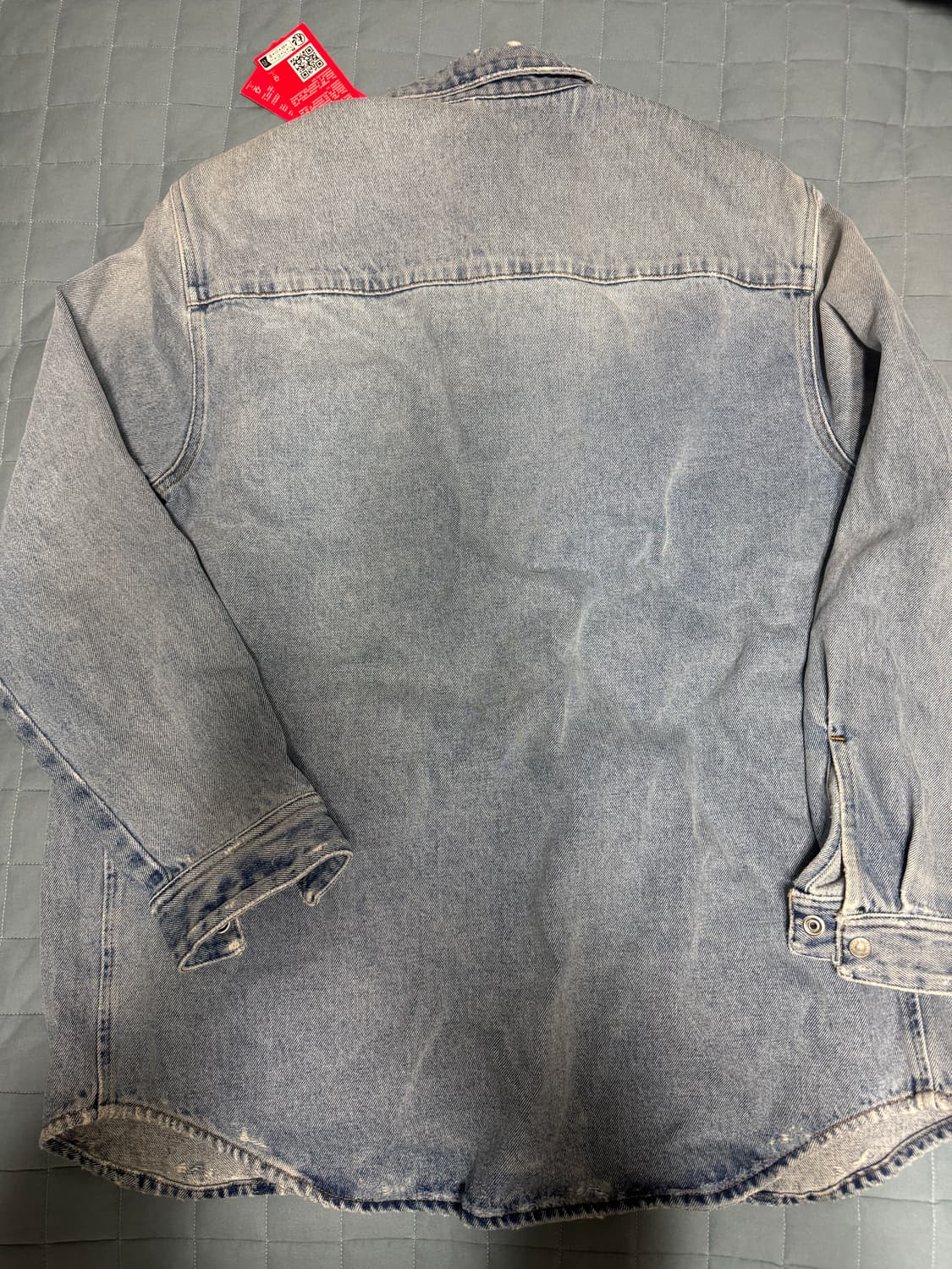 디젤 D 심플 오버 셔츠 팝니다(디젤 데님 셔츠) 상품이미지3