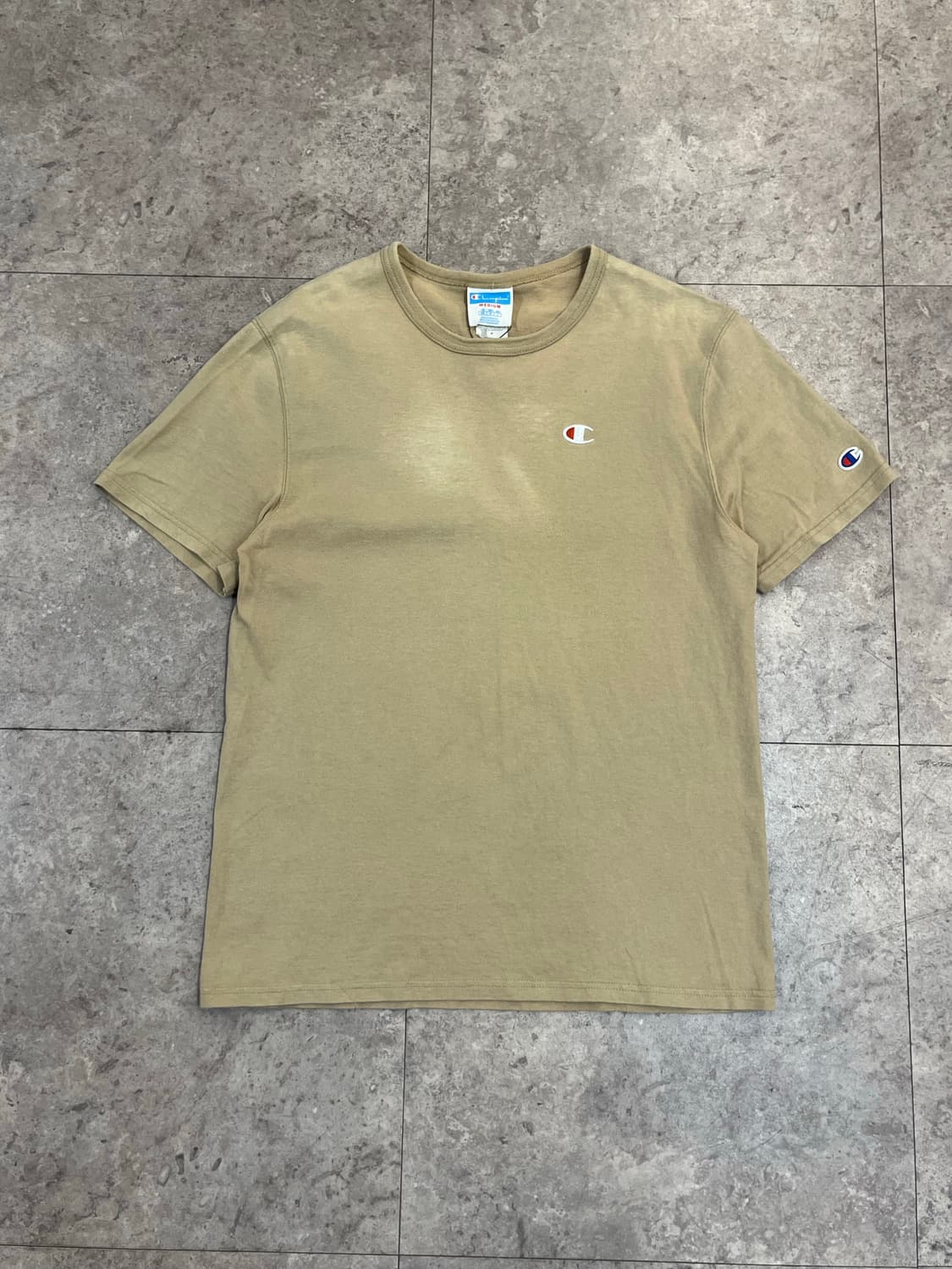 챔피온 로고 반팔티 베이지 M #csz3900 상품이미지4