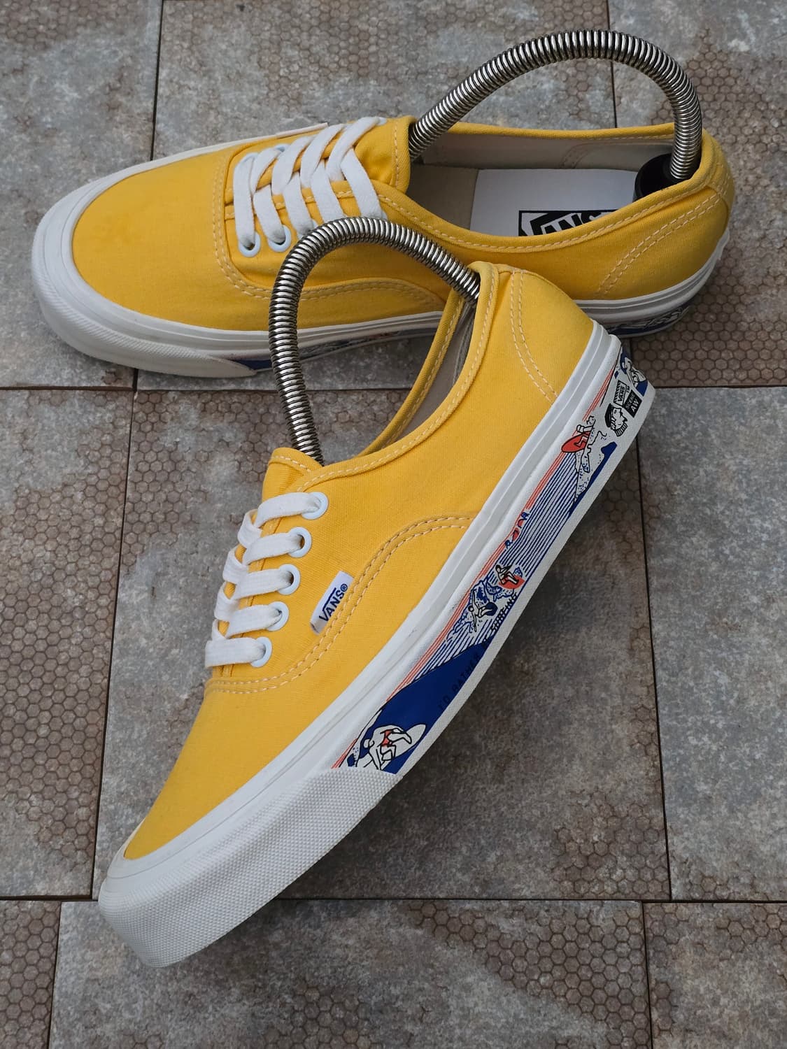 (260)반스 어센틱 44 dx 애너하임 사이드월 프린트 스니커즈 상품이미지4