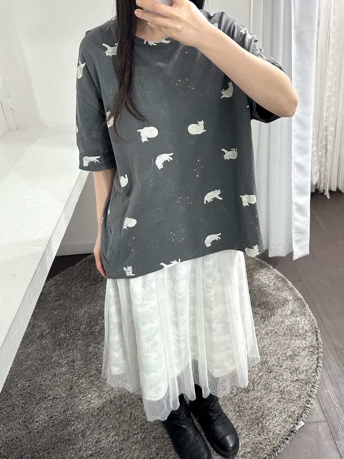 cat printing top 상품이미지2