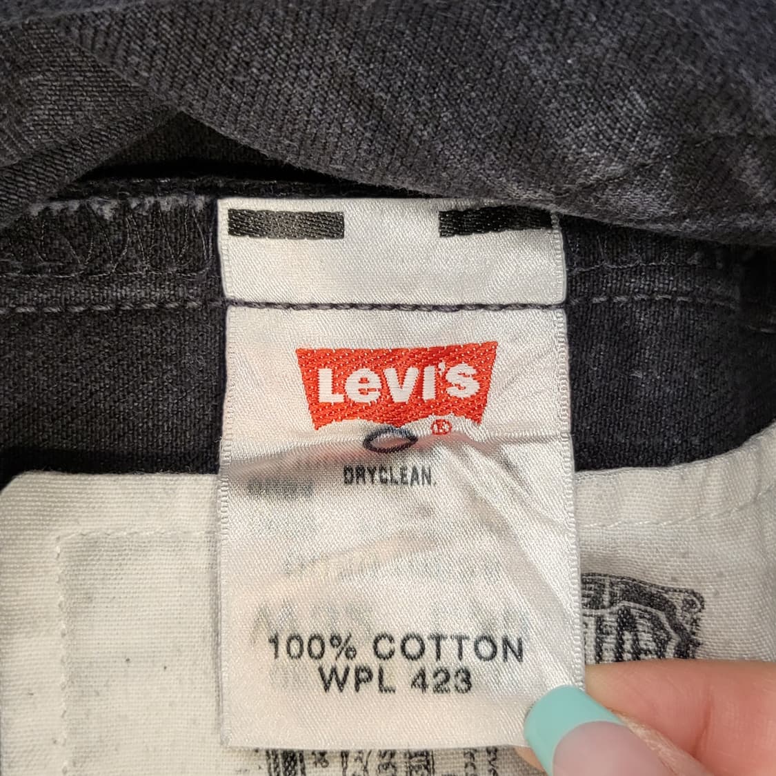 Levi's 오리지널 리바이스 501 데미지 흑청데님 상품이미지6