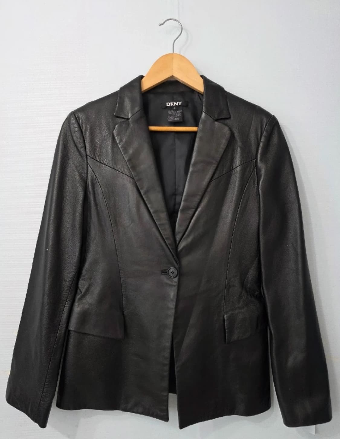 DKNY 블랙 가죽 자켓 ~55 상품이미지1