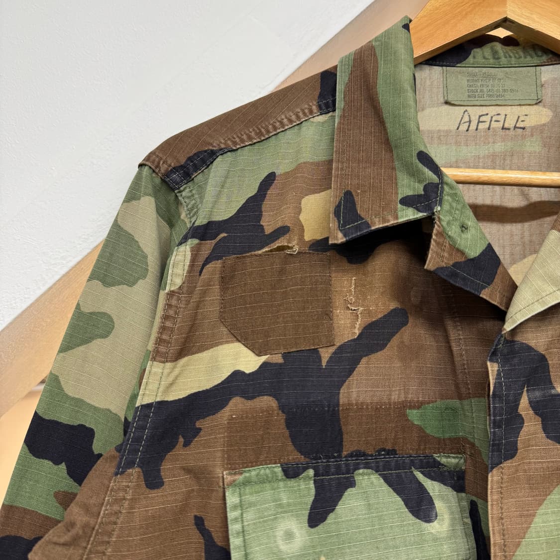 US Army 미 해병대 우드랜드 카모 셔츠 자켓 (S)   상품이미지3