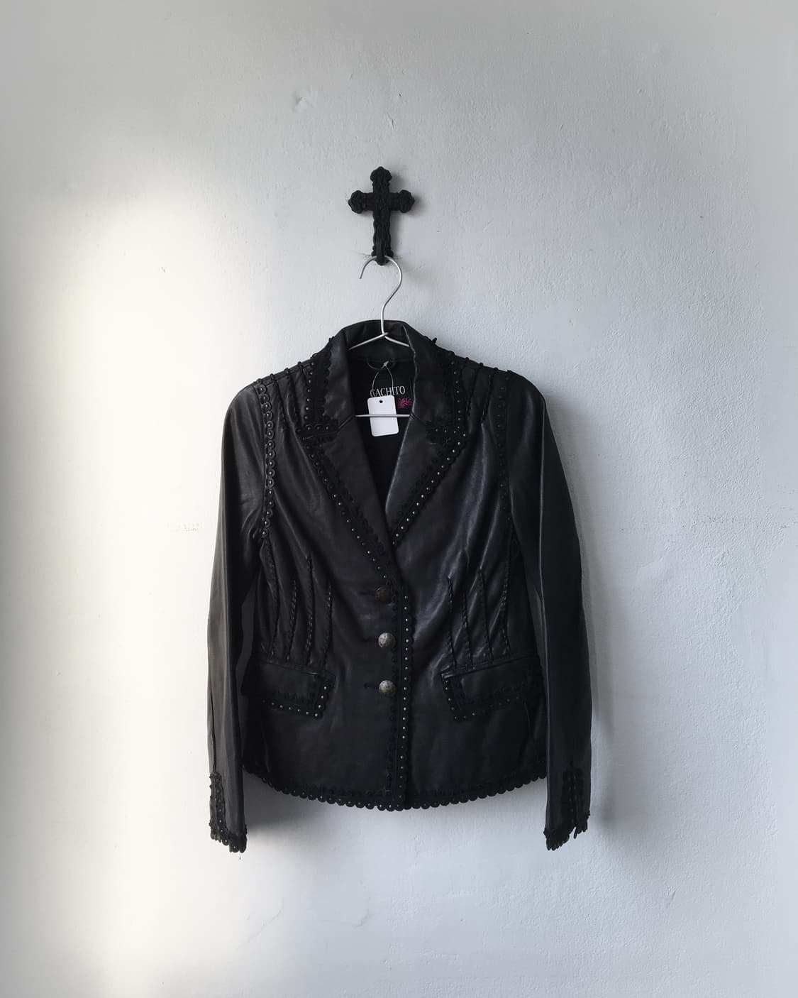 Stud point leather jacket 상품이미지2