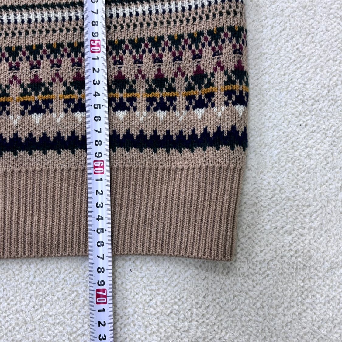 L 커스텀멜로우 패턴 니트 조끼 0312E 상품이미지5