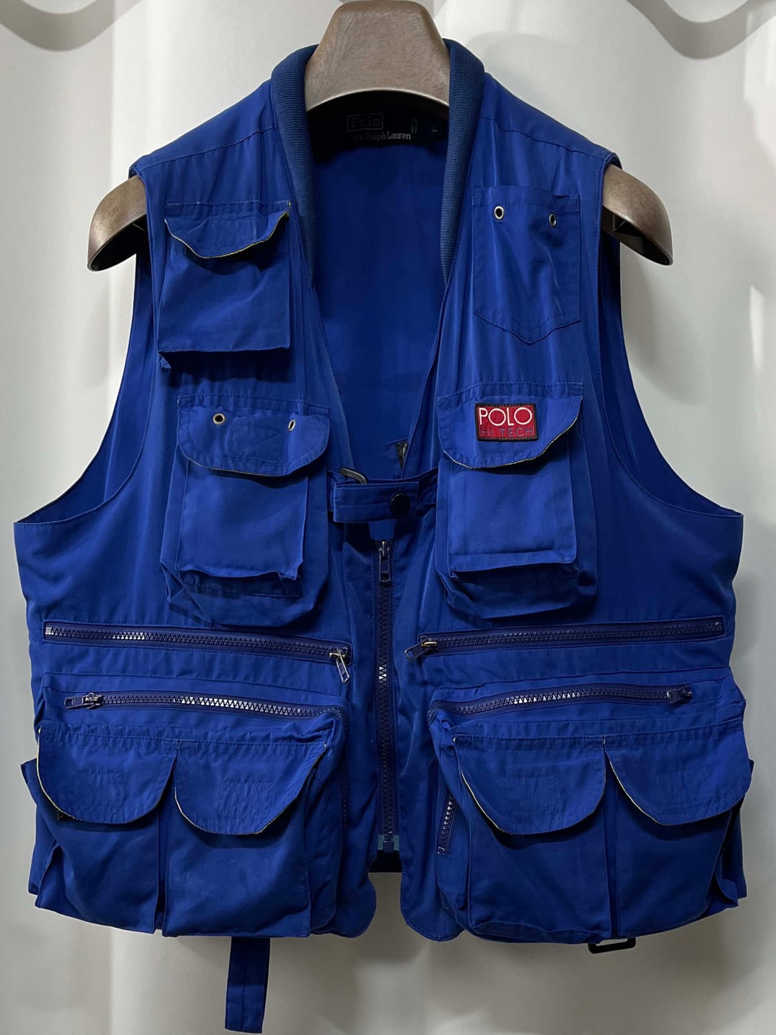 90's 폴로 랄프로렌 로얄네이비 피셔맨 하이테크 유틸리티 베스트 자켓 상품이미지1