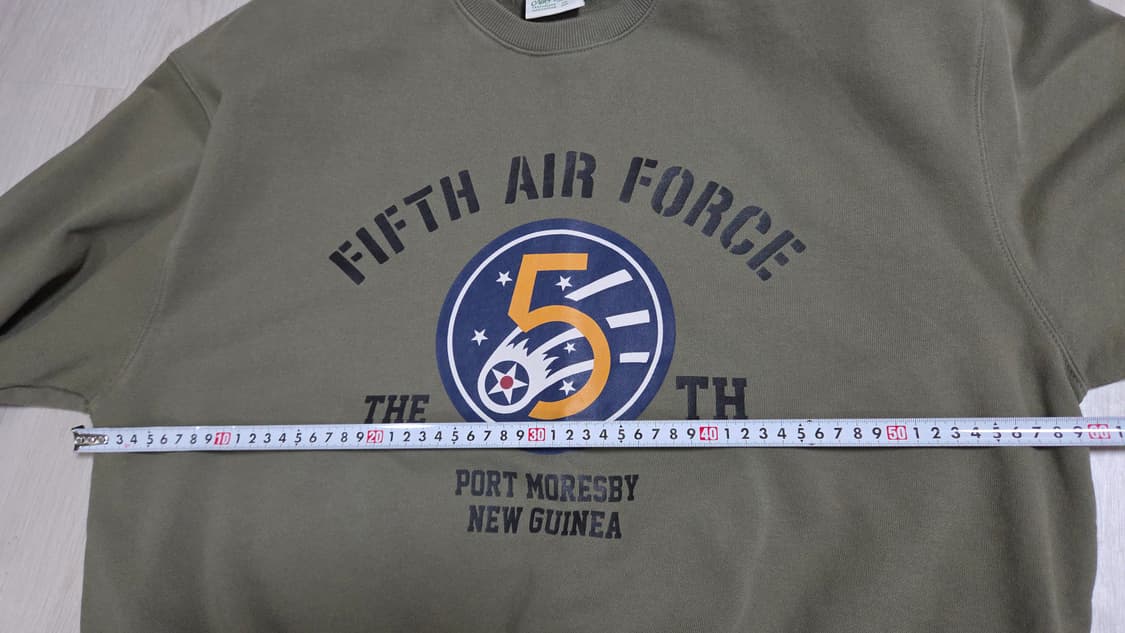 (착샷) 유니폼브릿지 5th 에어 포스 맨투맨 스웻 티셔츠  상품이미지7