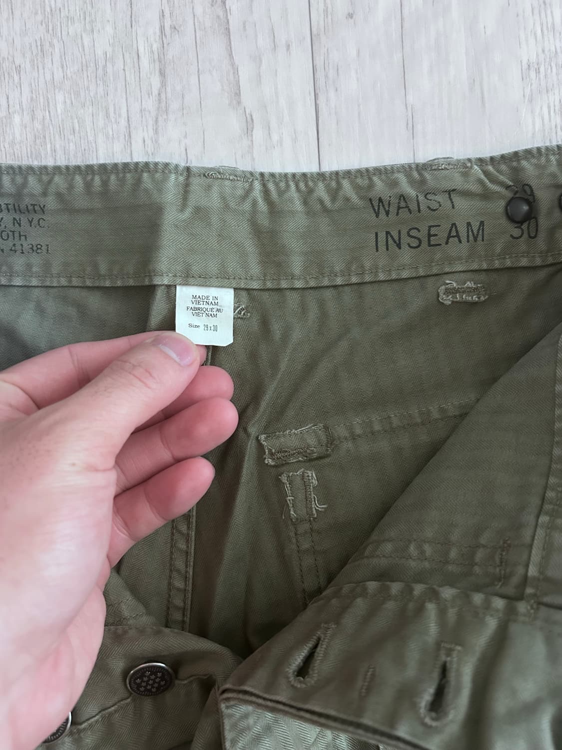 RRL 해링본 퍼티그 팬츠 28x30 상품이미지3