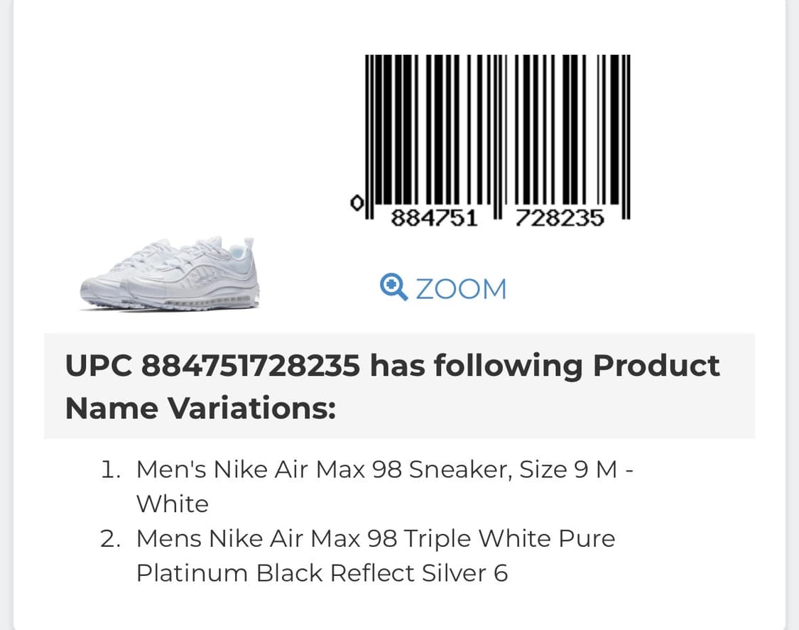 [270] 에어맥스 98 트리플 화이트 상품이미지9