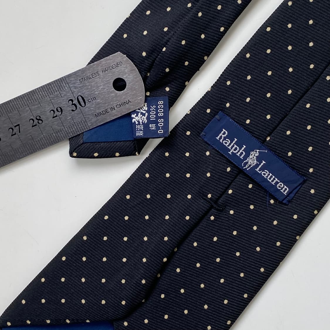폴로 랄프로렌(POLO) 명품 정품 블랙 도트넥타이8.2cm 상품이미지5