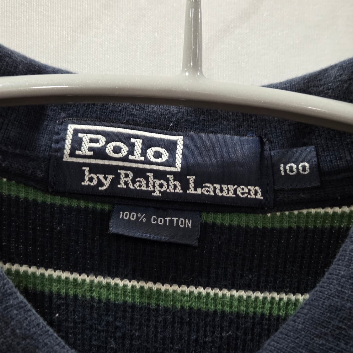 폴로랄프로렌 일경물산 와플 스트라이프 카라티 100 상품이미지3