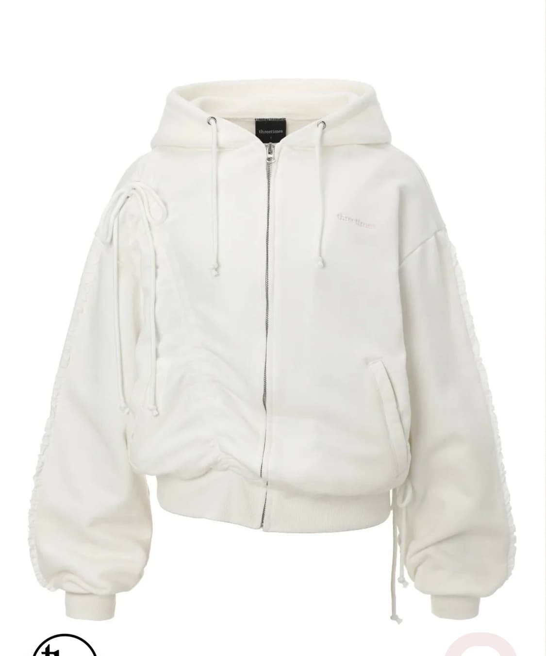 쓰리타임즈 위스퍼 후드집업 후디 상품이미지1
