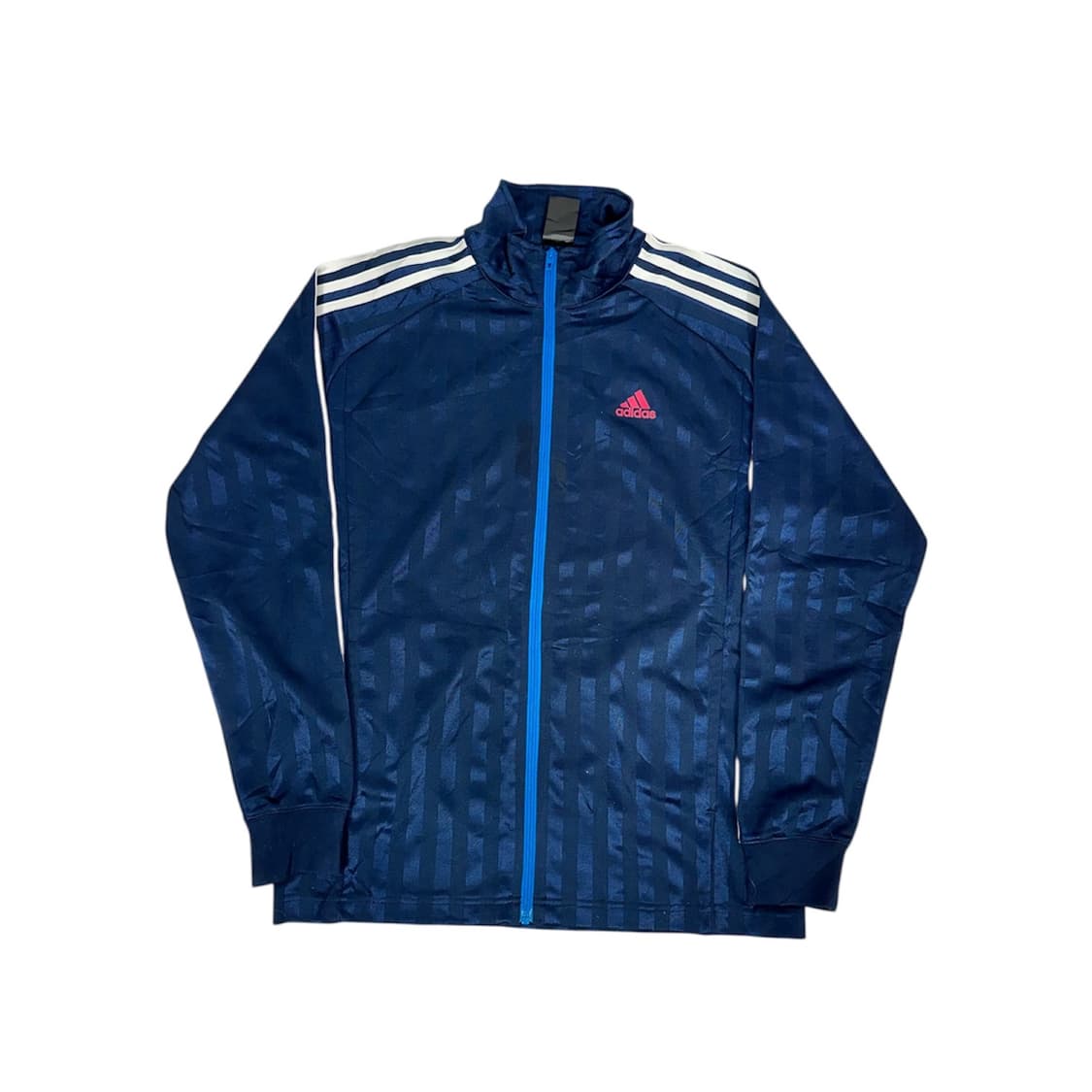 아디다스 핑크 로고 네이비 화이트 삼선 트랙탑 져지 L 상품이미지2