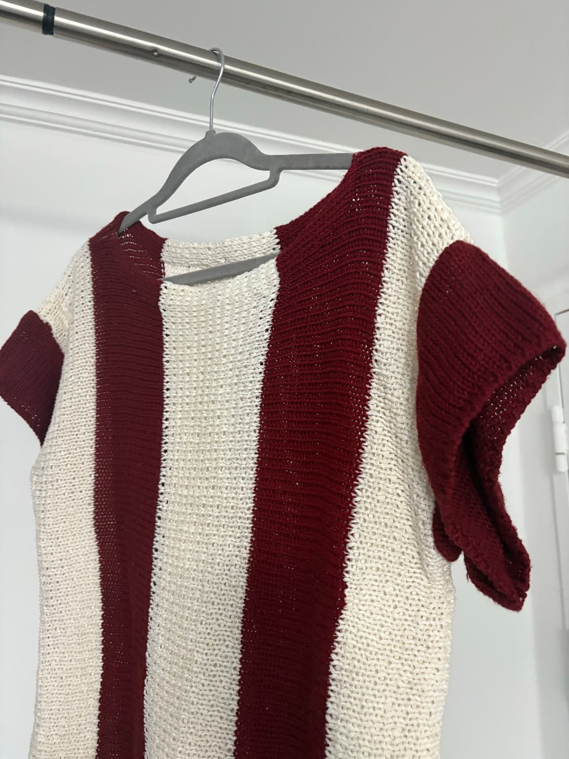 일본 빈티지 반팔 니트 상품이미지2