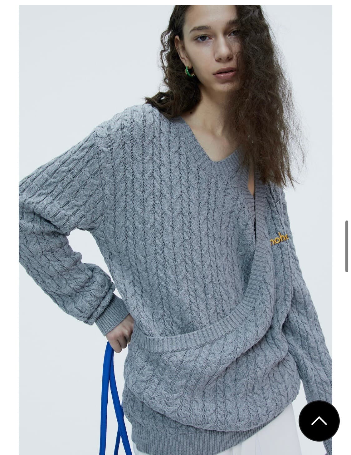 노앙(nohant) two way cable knit 새상품 팝니다. 상품이미지6