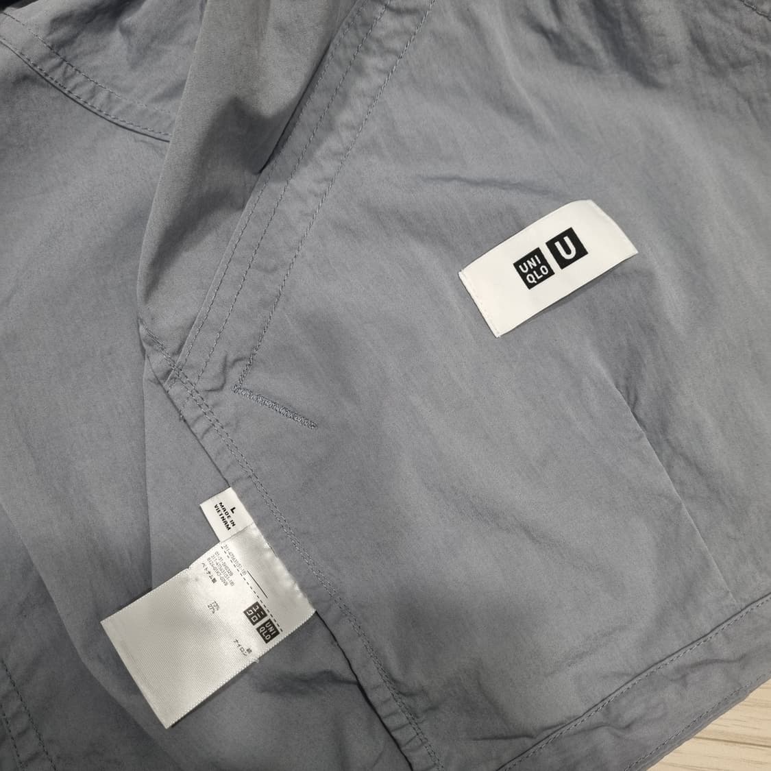 유니클로 U 후드 블루종 바람막이 L 상품이미지8