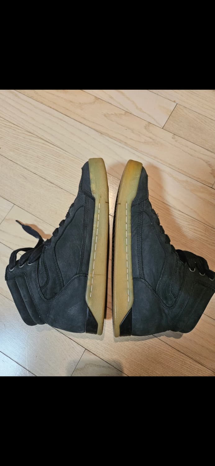 디젤 하이탑 소가죽 스웨이드 스니커즈 255 상품이미지4