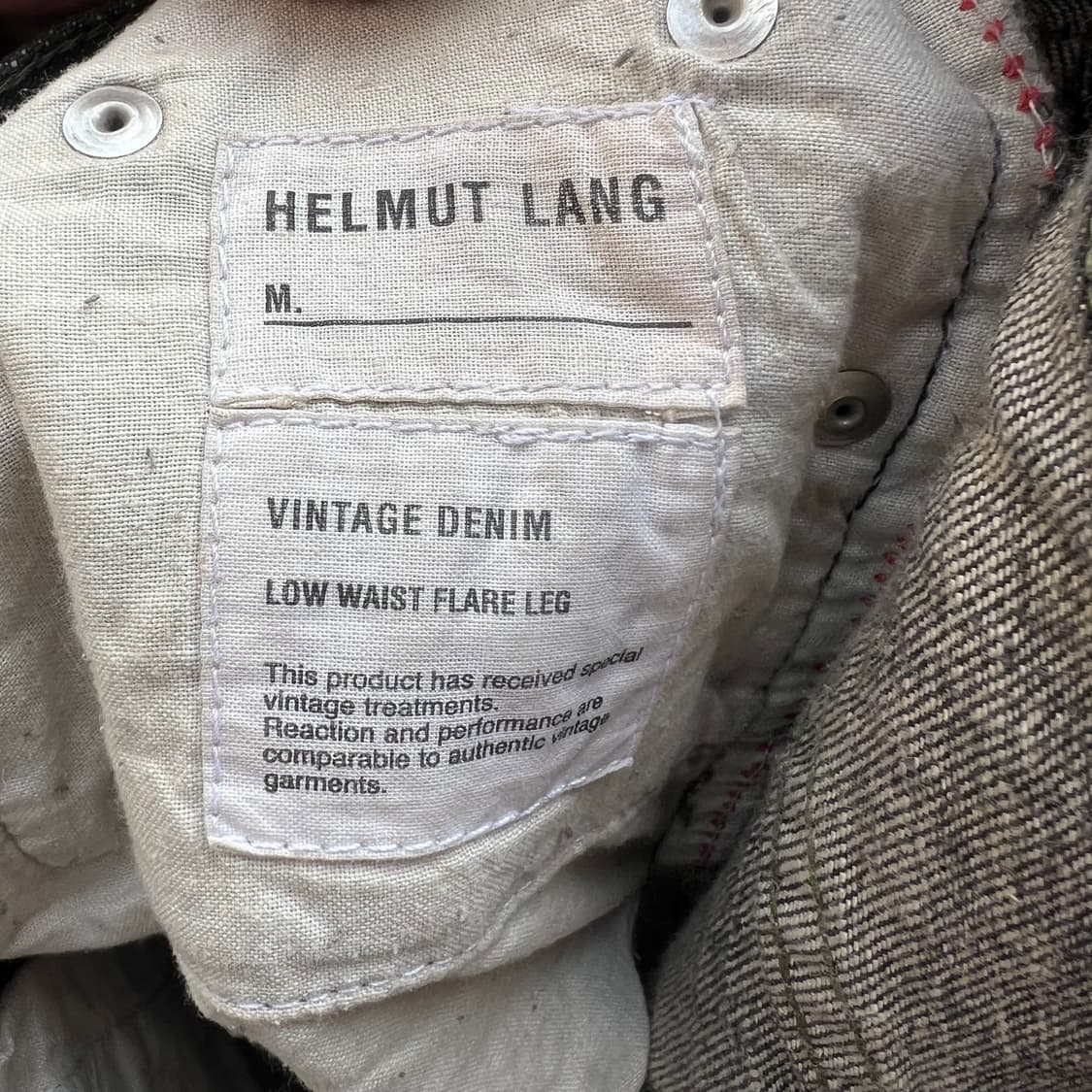 00‘s 헬무트랭 본인기 블랙 워시드 부츠컷 진 상품이미지8