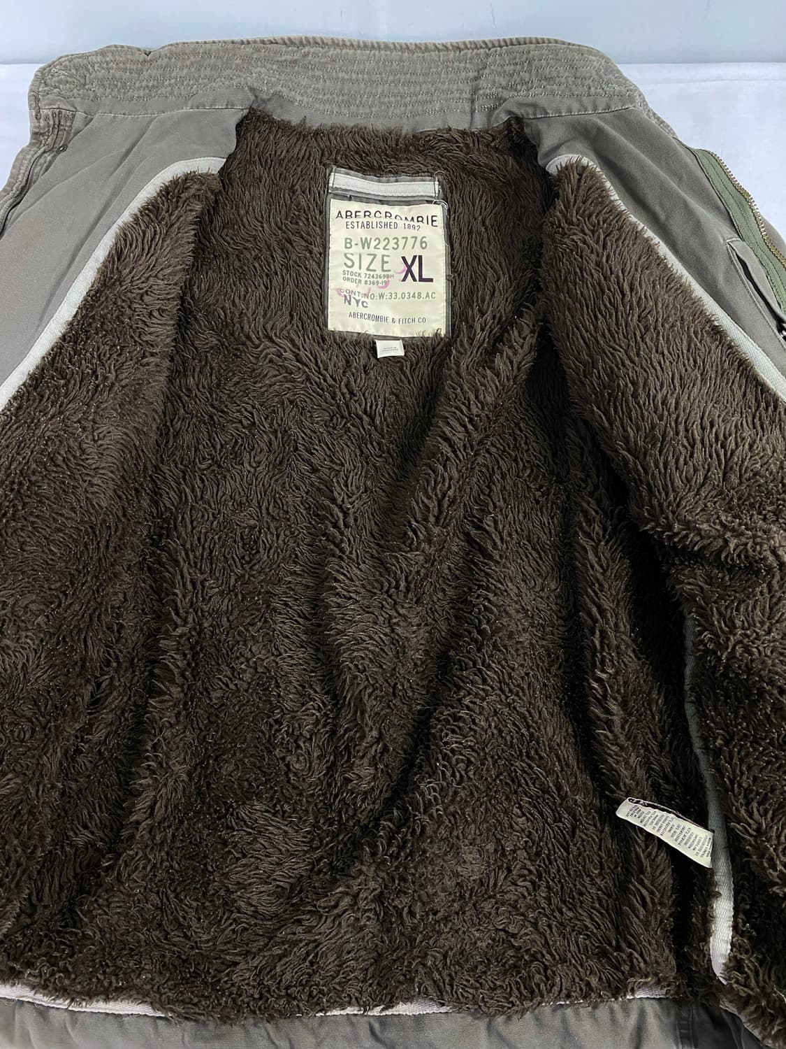아베크롬비 M65 필드자켓 털 야상 XL 상품이미지7