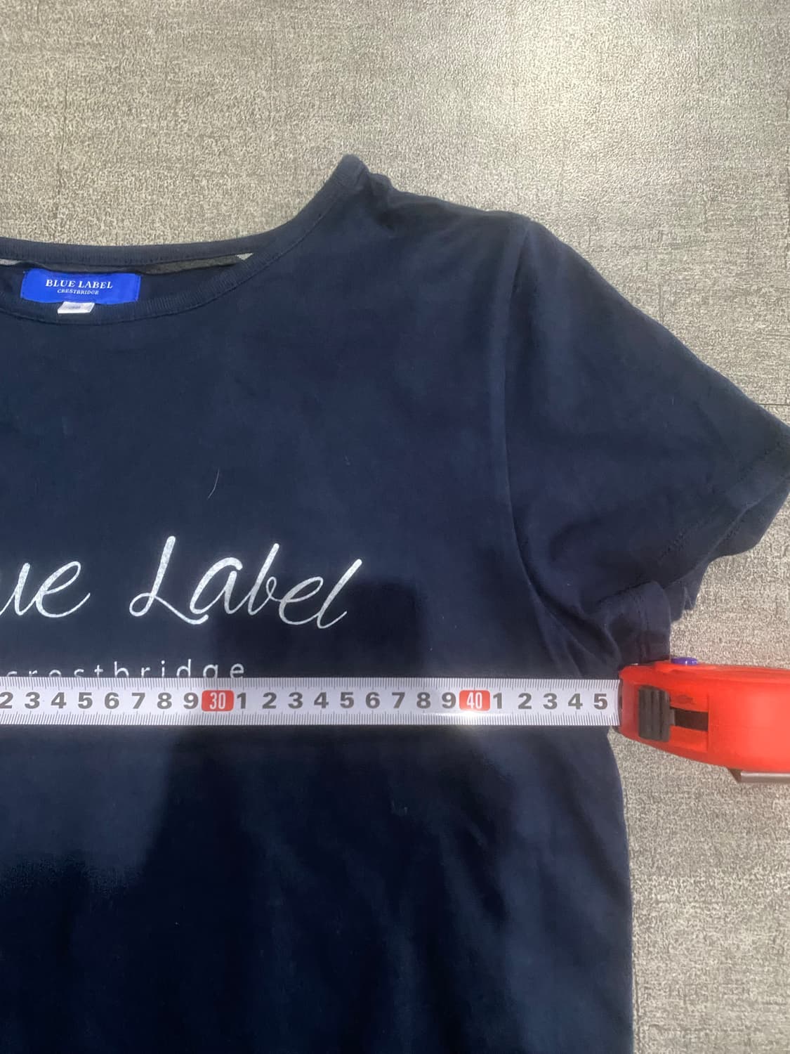 Burberry 버버리 핀터깔y2k 긱시크 블루라벨 딱붙핏 반팔티셔츠 상품이미지3