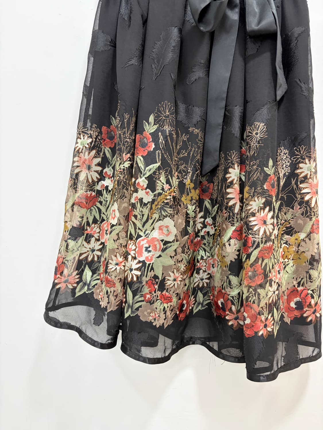 엑시즈팜 리본 꽃 스커트 치마 상품이미지4