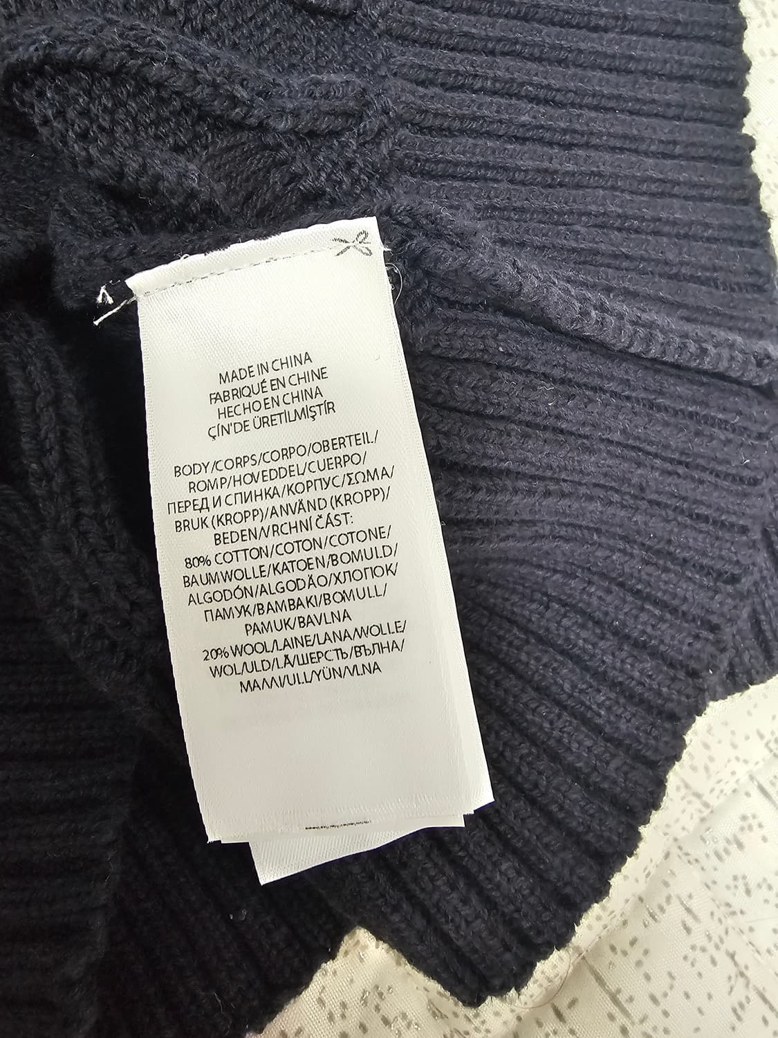 폴로 꽈배기 반집업 니트 상품이미지5