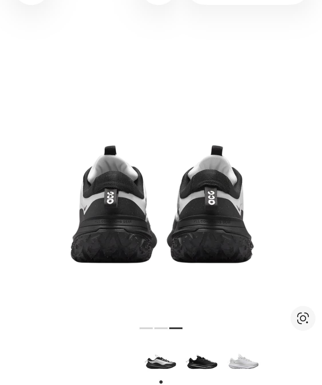 나이키 x 꼼데가르송 ACG 마운틴 플라이 2 로우 블랙 화이트 275 상품이미지3