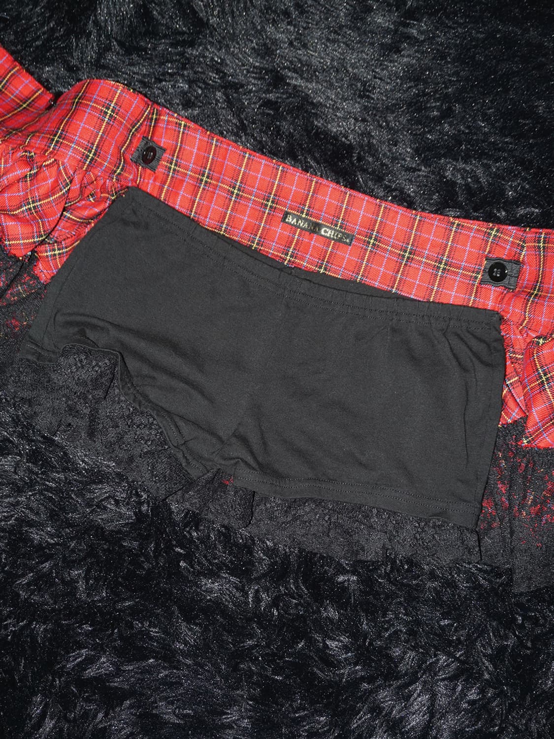 (banana chips) tartan check wrap skirt  상품이미지7