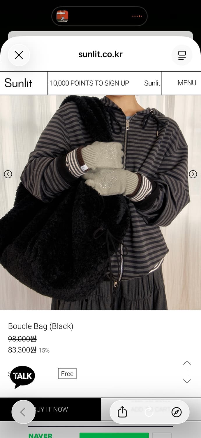 선릿 버클백 상품이미지2