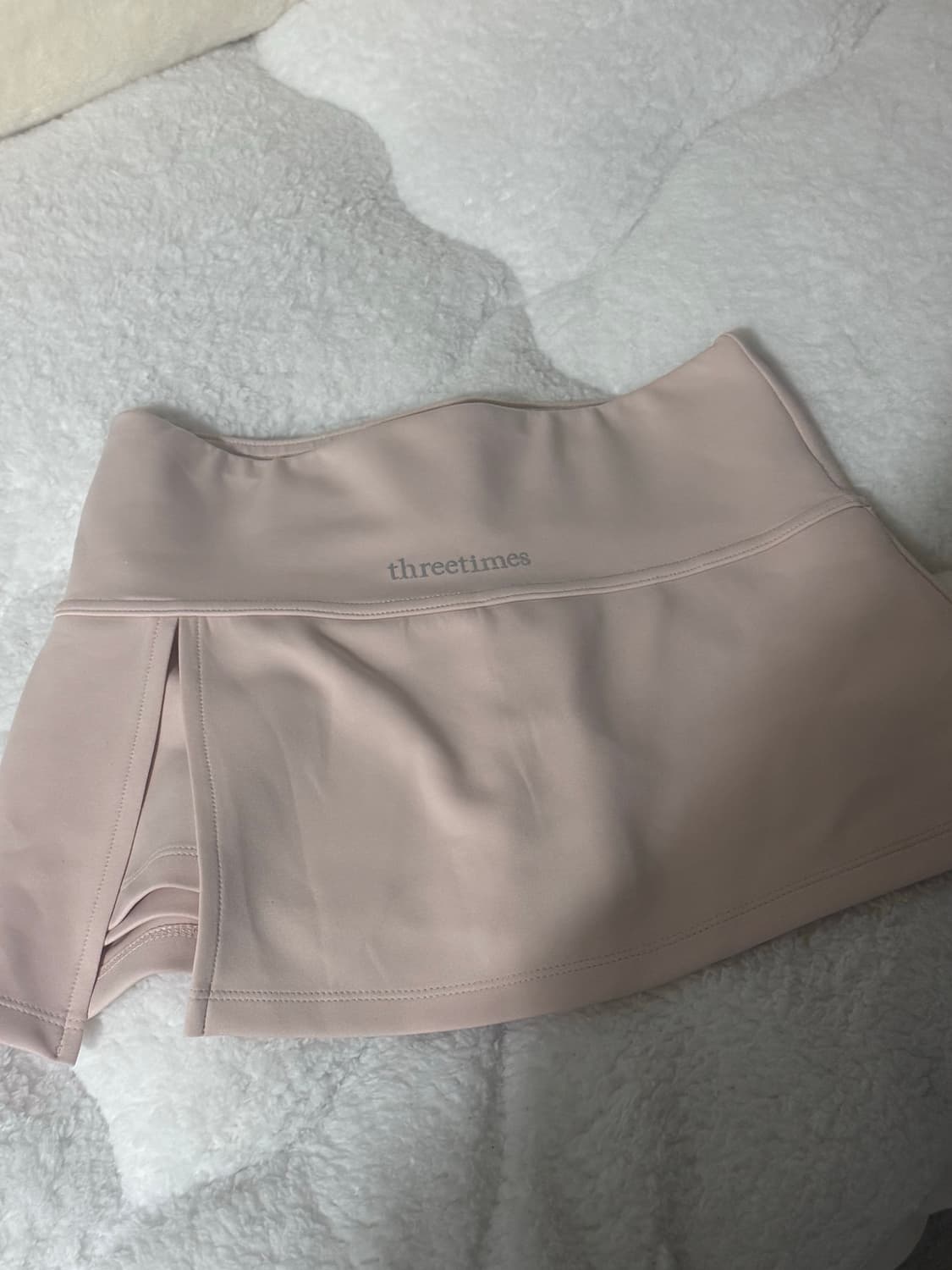 쓰리타임즈 애슬레틱 슬릿 스커트 s 핑크 상품이미지4