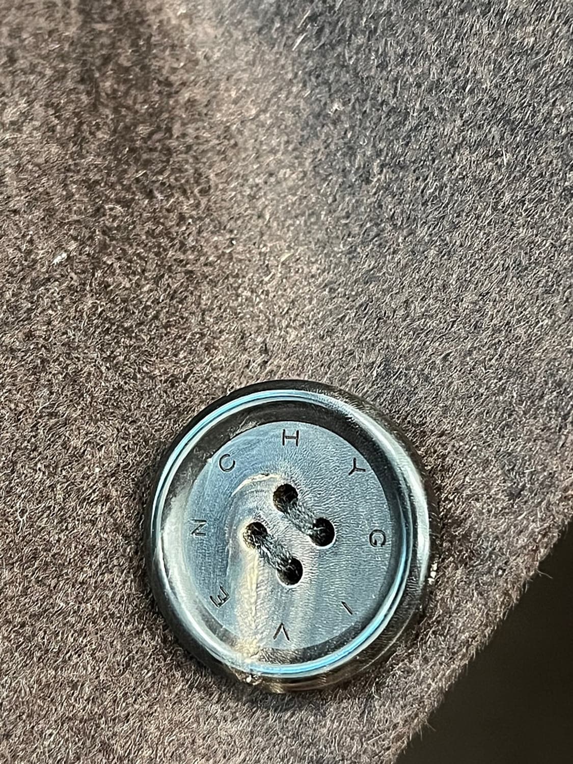 100) 지방시 초코브라운 캐시미어100% 코트  상품이미지9